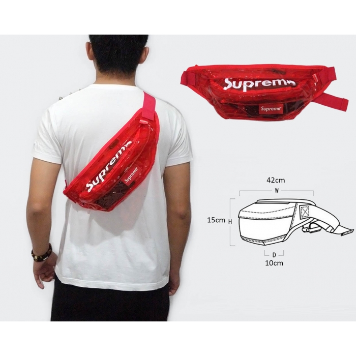 Supreme transparent bag sale