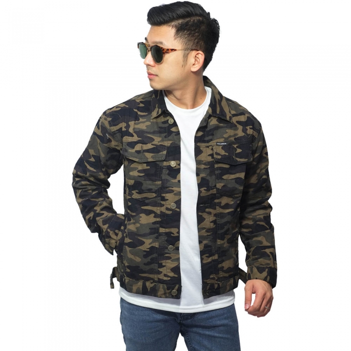 Jaket trucker hot sale army