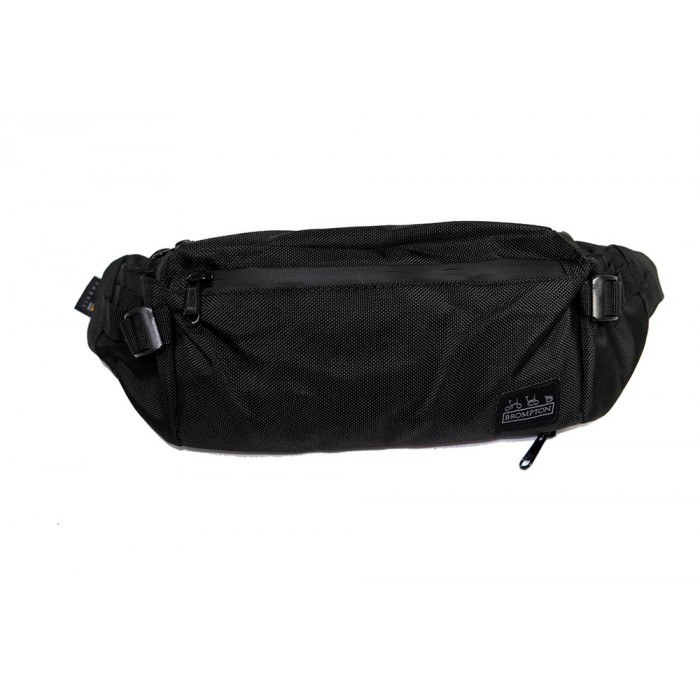 Tas Waist Bag Premium Oval Black - Tas Pria